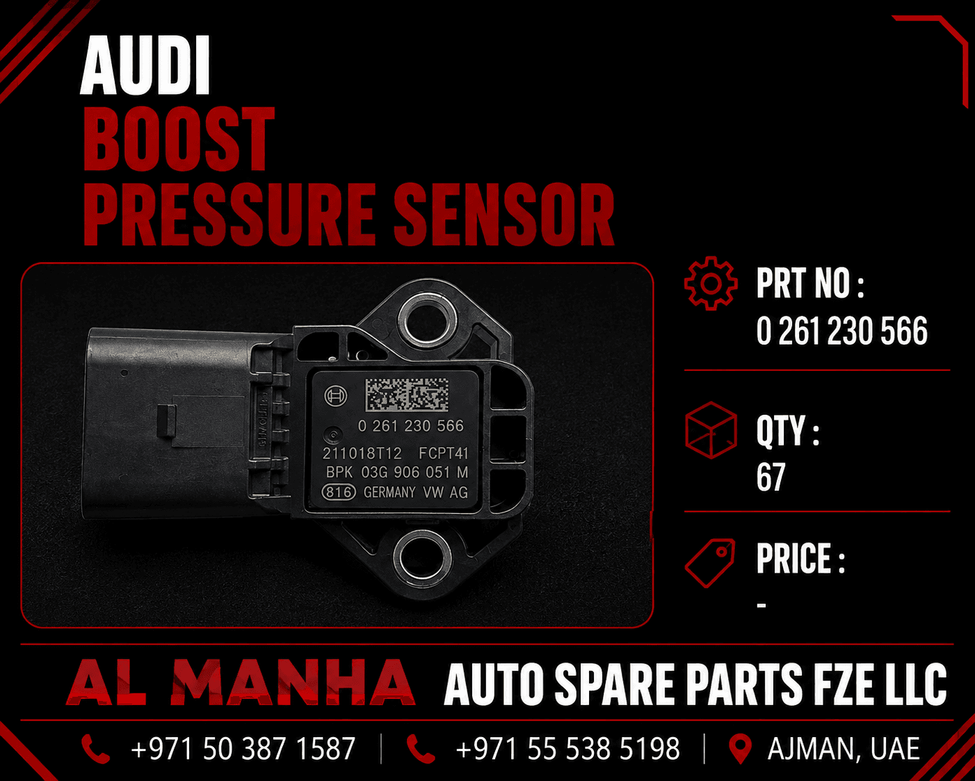 Audi Boost pressure sensor