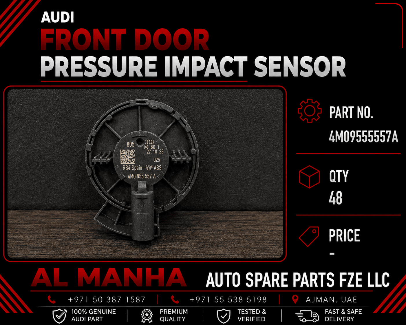Audi Front Door Pressure Impact Sensor