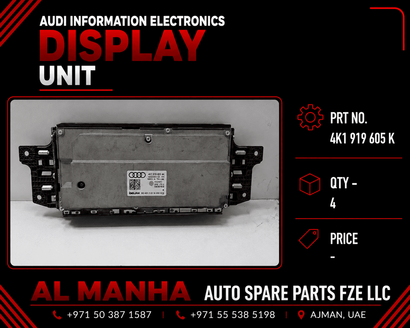 Audi Information Electronics Display Unit