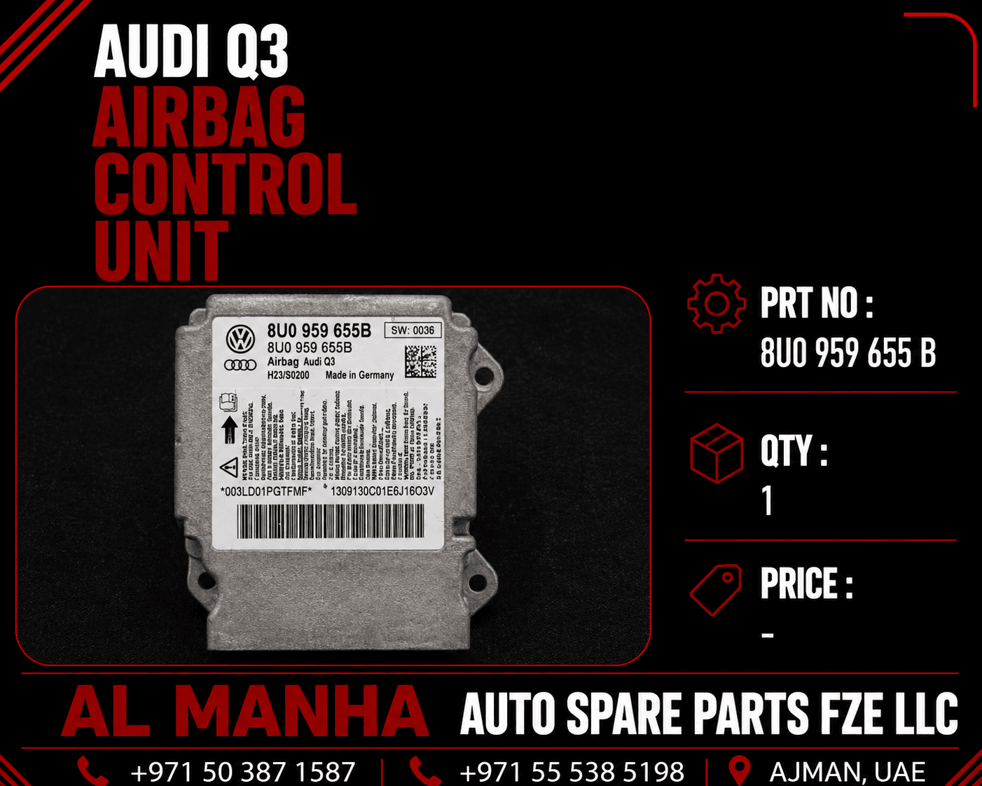 Audi Q3 AIRBAG CONTROL UNIT