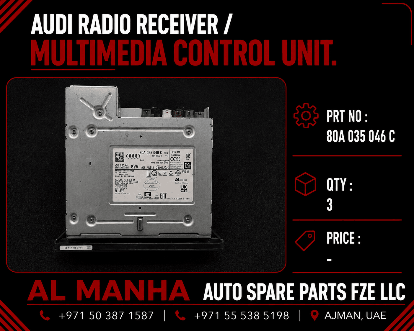 Audi Radio Receiver _ Multimedia Control Unit