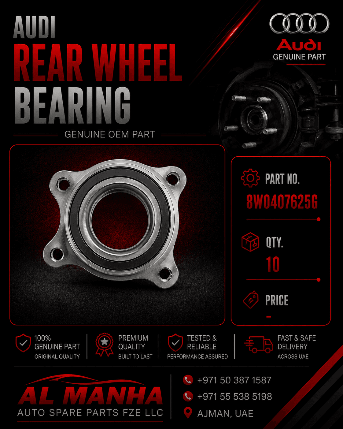 Audi Rear wheel bearing