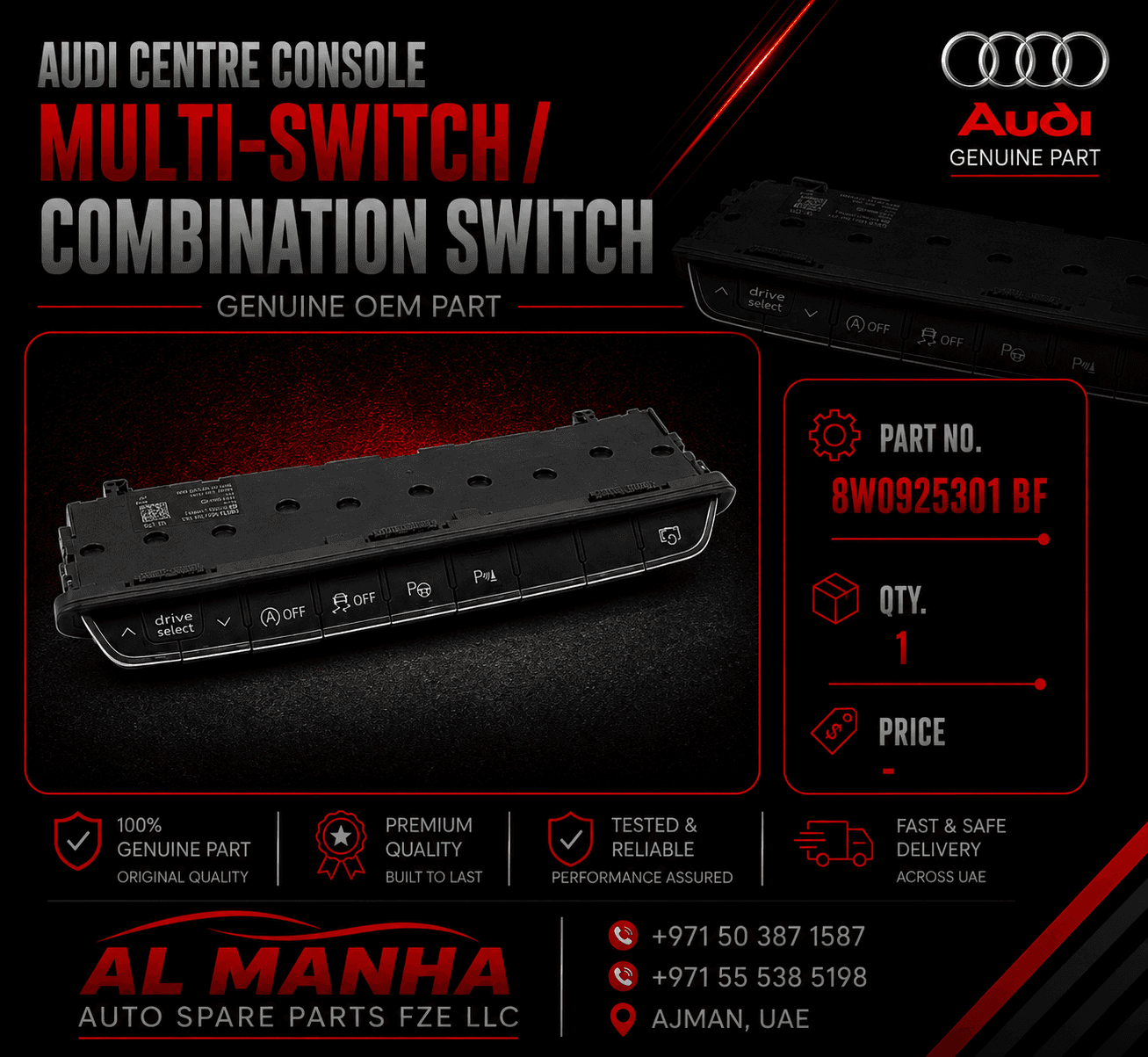 Audi centre console multi-switch_ combination switch