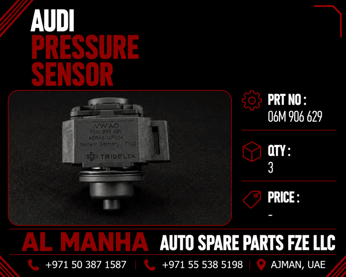 Audi pressure sensor