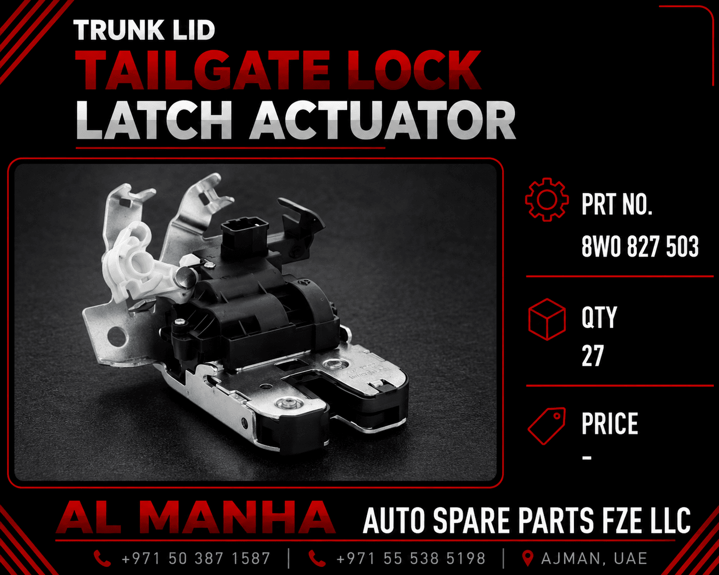 Trunk Lid Tailgate Lock Latch Actuator