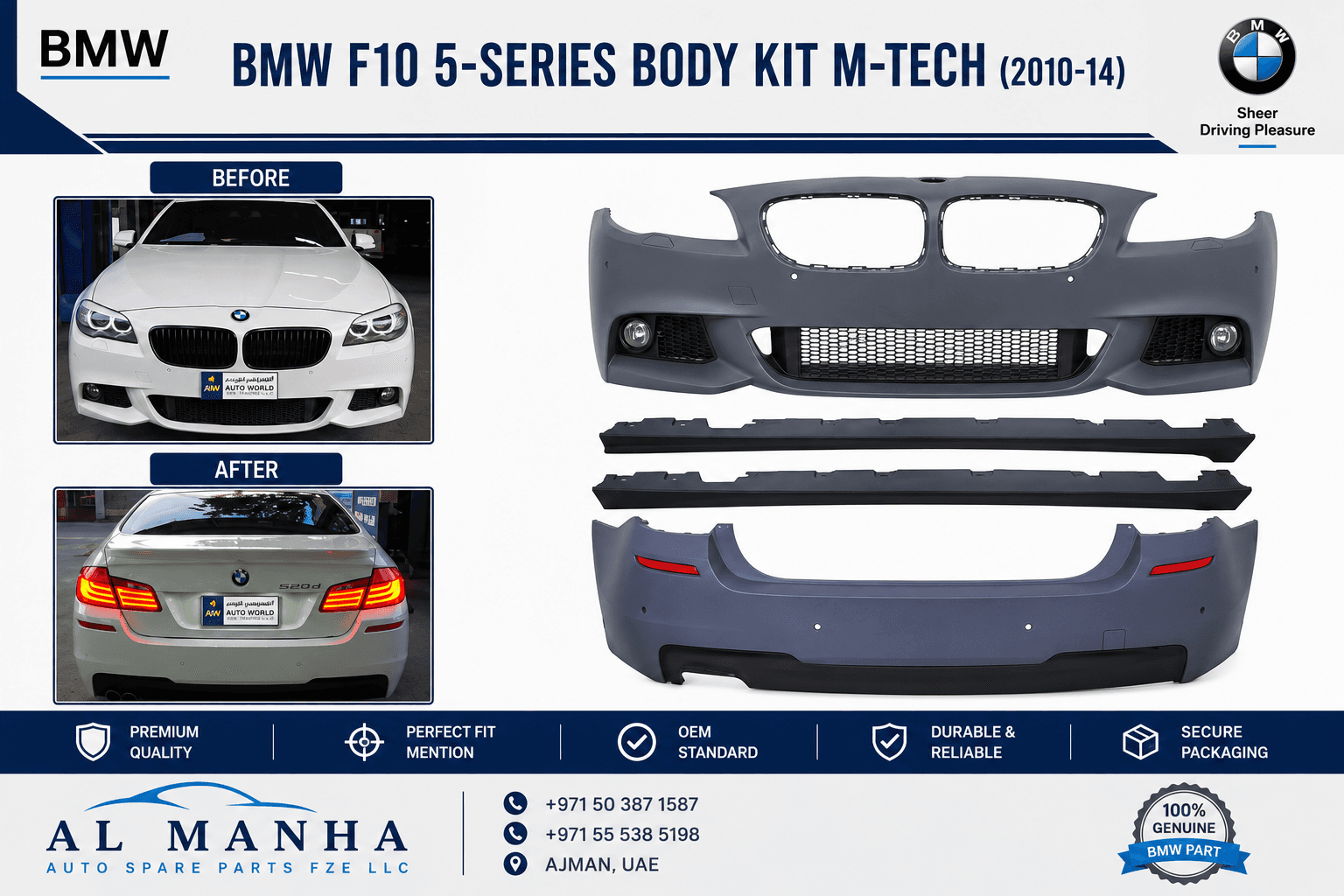 BMW F10 5-SERIES BODY KIT M-TECH(2010-14)
