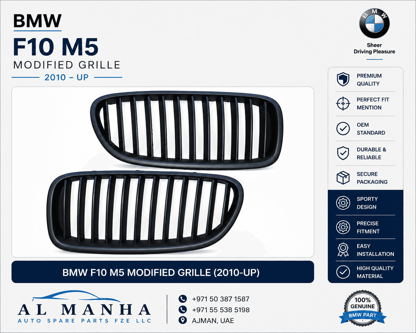 BMW F10 M5 MODIFIED GRILLE(2010-UP)