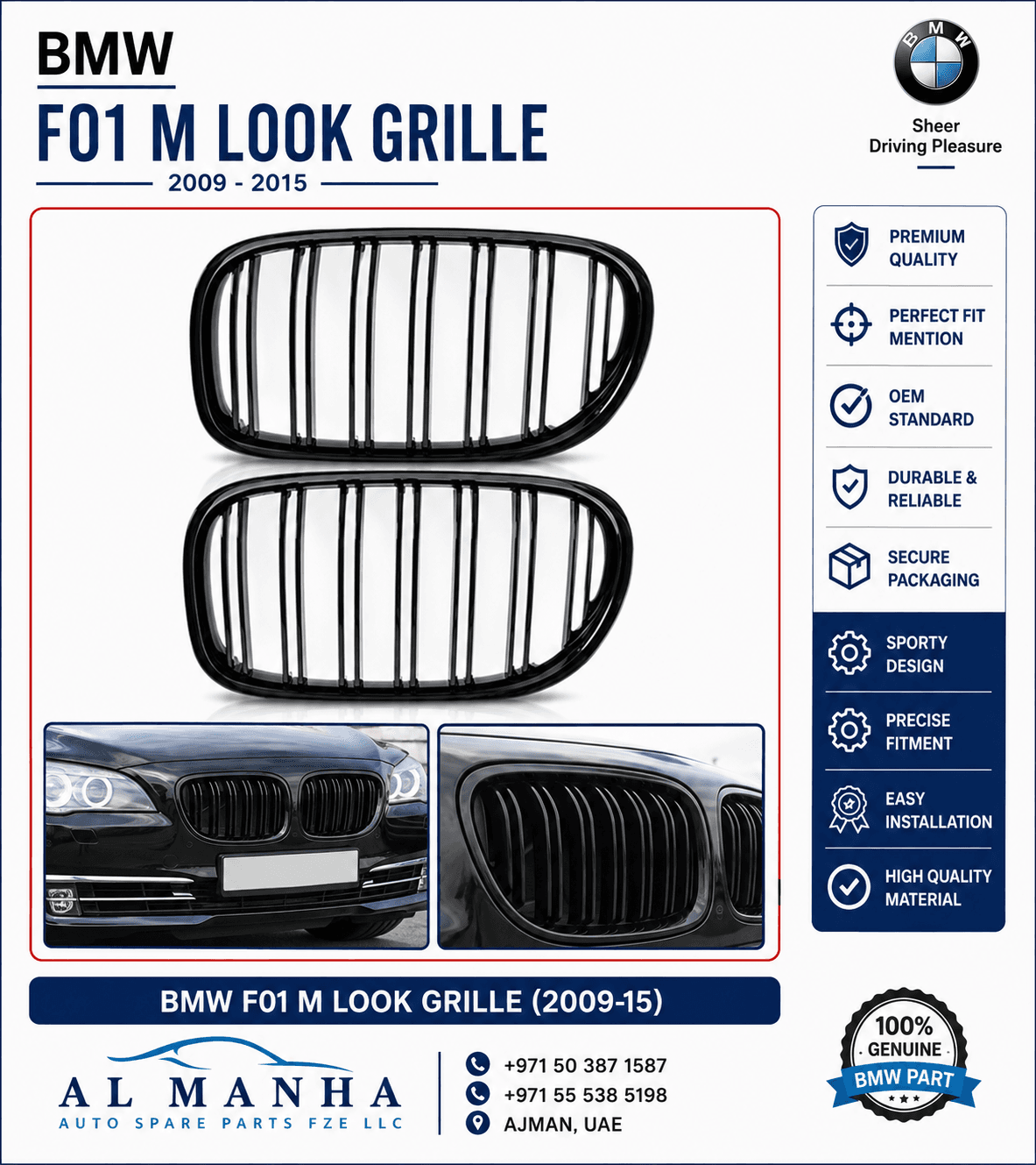 BMW F01 M LOOK GRILLE(2009-15)