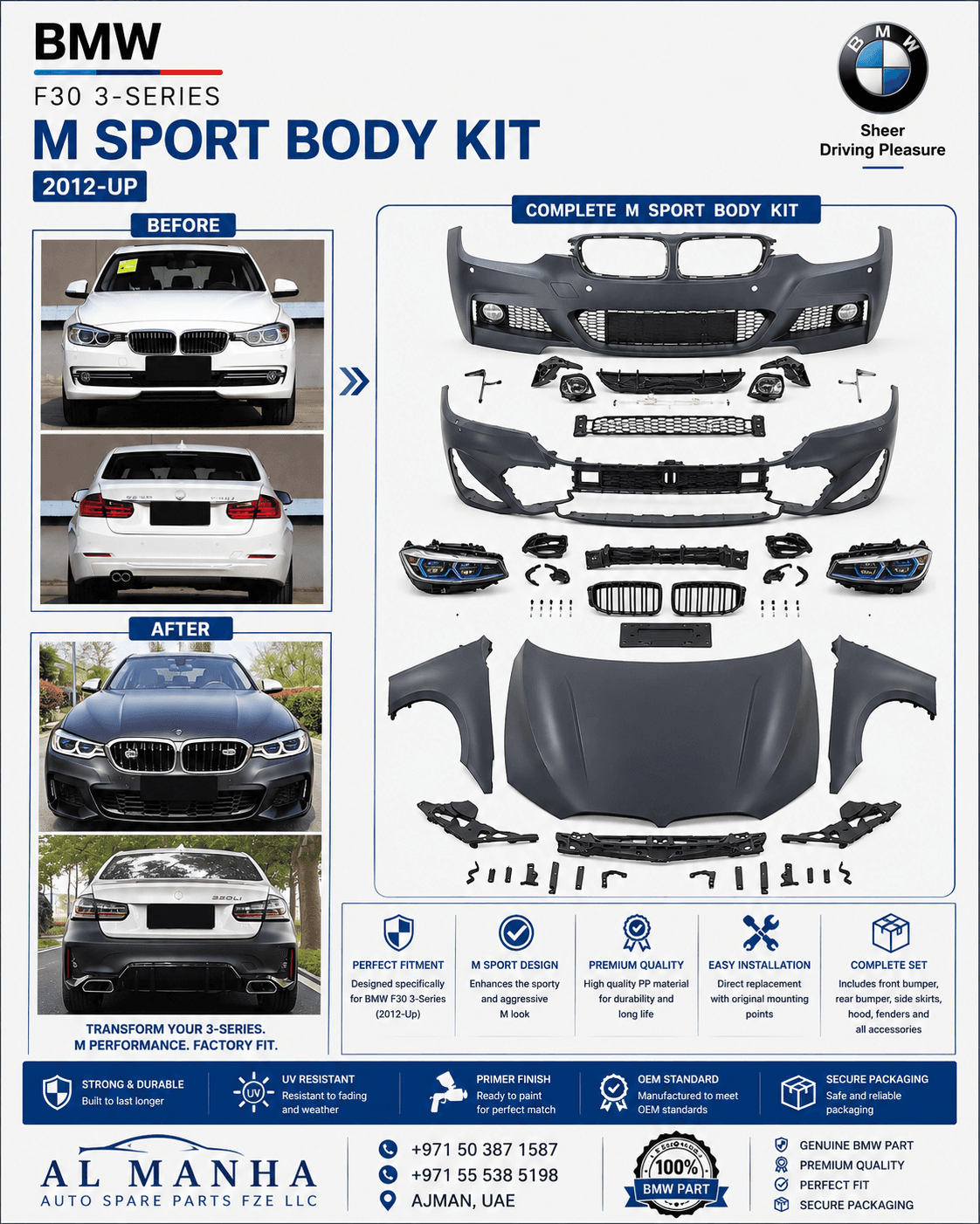 BMW F30 3-SERIES M3 LOOK BODY KIT (2013-14)