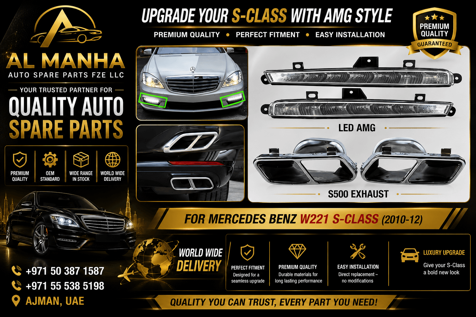 FOR MERCEDES BENZ W221 S-CLASS(2010-12) - Mercedes-Benz S-Class