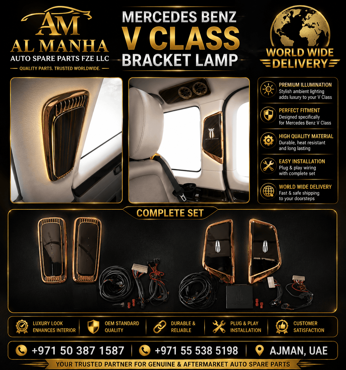 MERCEDES BENZ V CLASS BRACKET LAMP - Mercedes-Benz V-Class