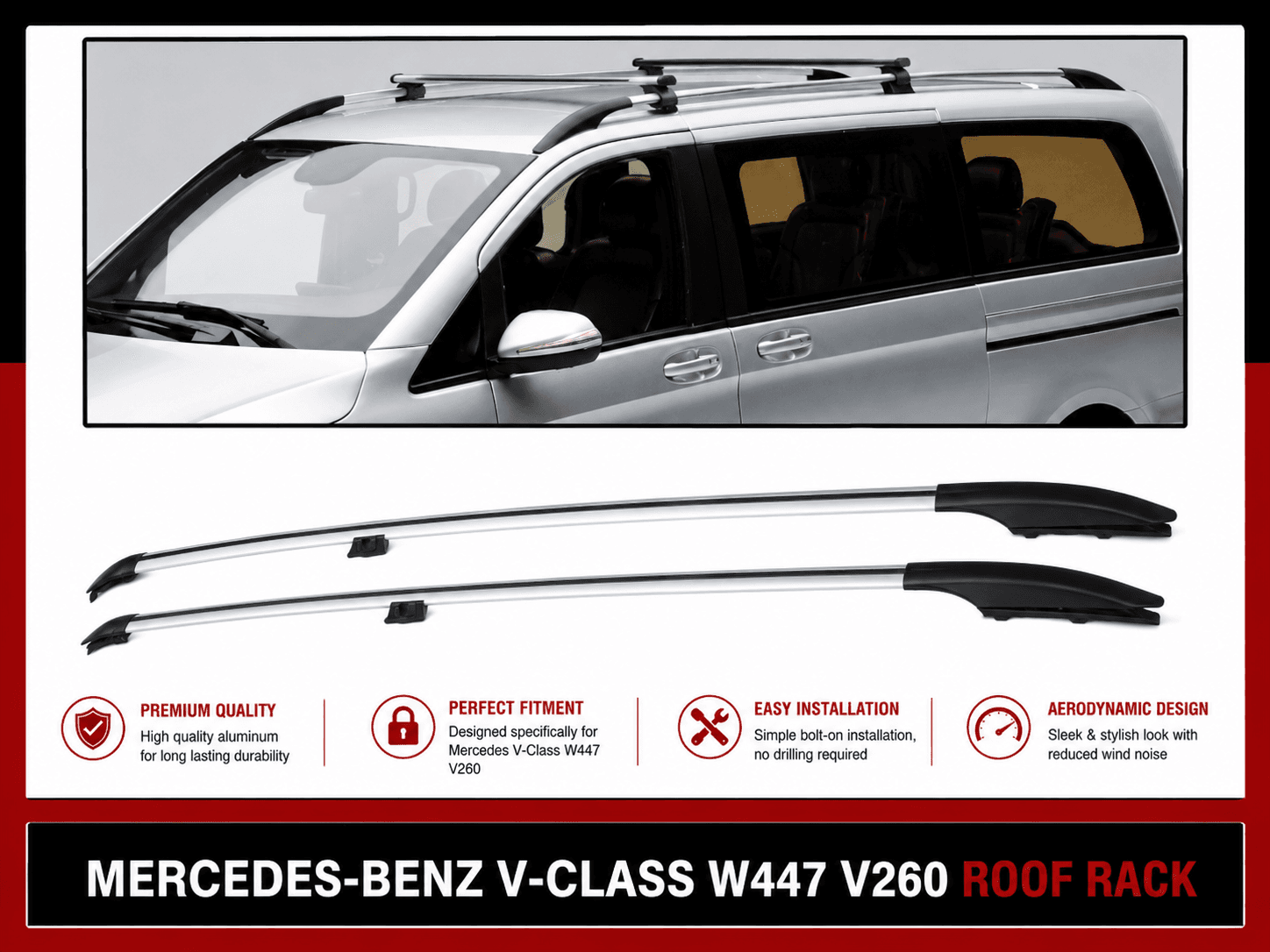 MERCEDES-BENZ V-CLASS W447 V260 ROOF RACK - Mercedes-Benz V-Class